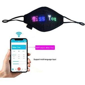 Spotled Face Mask with LED Screen